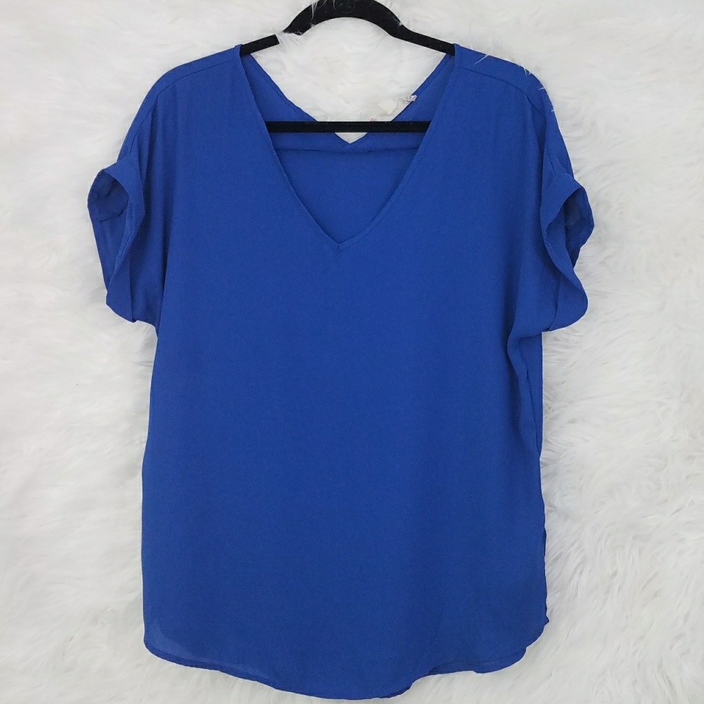 Royal blue blouse size L